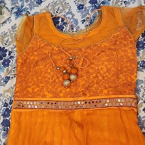 Beautiful orange Ethinic Dress