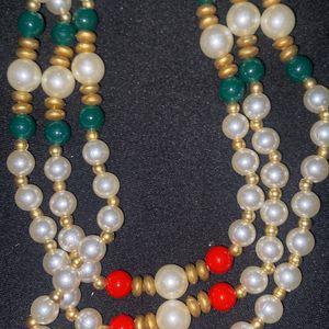 Moti Ki Heavy Mala (3 Layered)