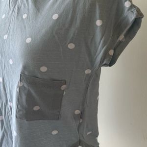 Polka dot Crop T-shirt