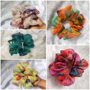 ORGANZA SCRUNCHIE Set  Of 5