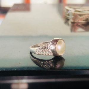 Pearl Ring Pure Silver