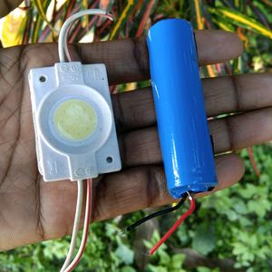 12V DC Led & 3.7V Lithium-ion Battery Used