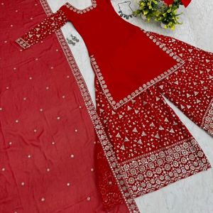 Kurta Palazzo And Dupatta Set