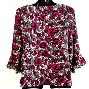 Code Multi Colour Floral Printed Top ( Women)