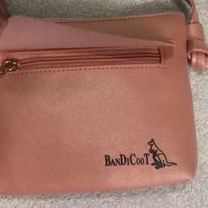 Pink Shiny Sling Bag