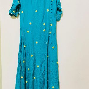 Kurti With Mirrow Work