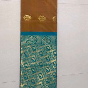 Mustard Yellow Silk Saree