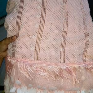 Peach Hijab Dupatta Stole