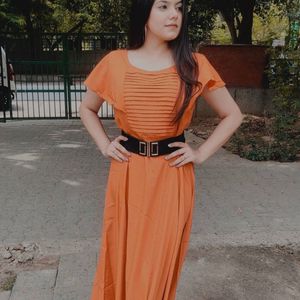 Orange Maxi Dress