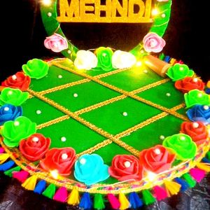 Haldi, Mehendi Plater With Lights