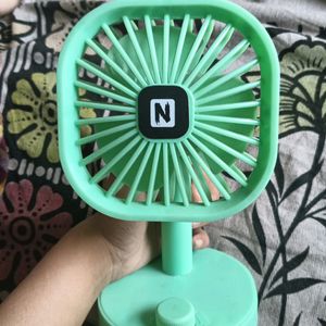 Cute Mini Rechargeable Fan With Light