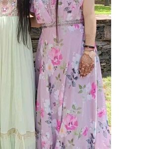 Handwork Floral Gown