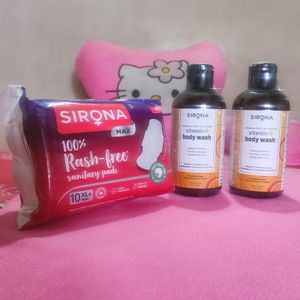 😍10 Sanitary Pads With Pack Of 2 Sirona Combo..😍