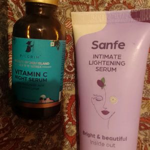 Pilgrim VitC Serum& Sanfe Lightening Serum