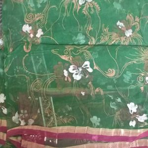 Printed Cotton Silk Saree