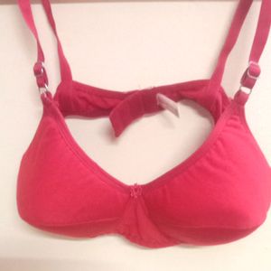 Red Padded Bra