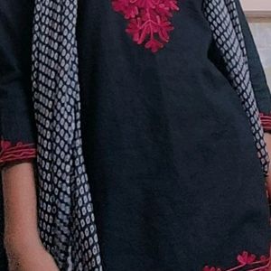 Blackkkk Short Kurti