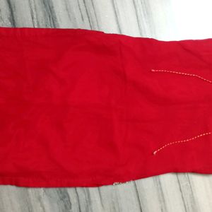 HEAVY WORKED RED KURTA FOR WOMEN