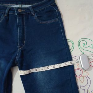 Dark Blue Straight Jeans