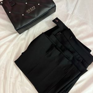 Zara Black Flared Trouser Pants🤍