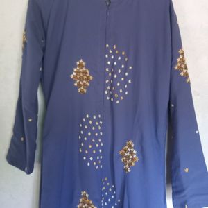 Blue Party Wear Gown For Girls