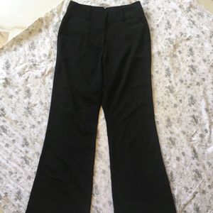 High Rise Flared Black Trouser