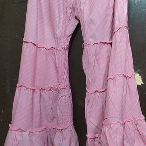 Pink Colour Sharara kurta Set For Girl