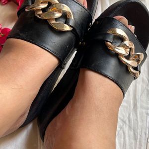 Flats And Sandals Black New