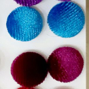 New item Designer Latest Round Velvet Stud