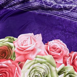 Floral Purple Bedsheet