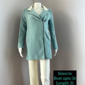 Blue Zipper Coat