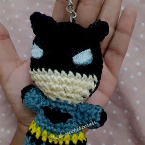 Crochet Batman Keychain