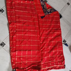 Red saree good condition