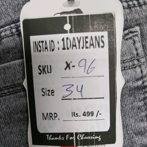 X-96 Size-34 women high waist jeans