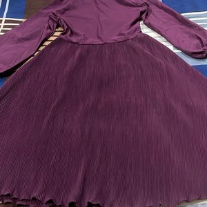 Party Wear Purple Coloured Dress