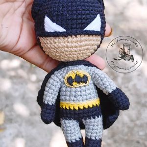 Amigurumi Batman keychain