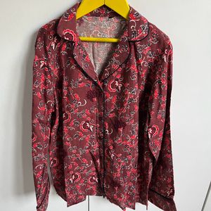 Floral Red Shirt