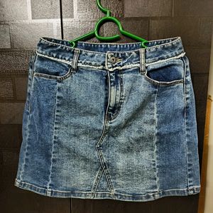 Denim Short Skir