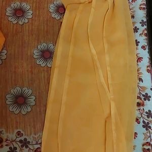 Orange Colour Slawar Suit Set With Dupatta In Good