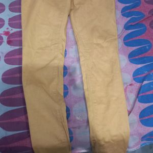 Golden Colour Jeans