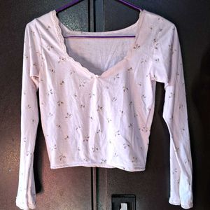 Floral Baby Pink Top