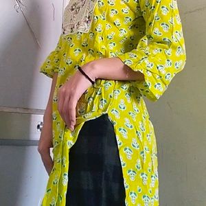 Yellow Straight Kurta