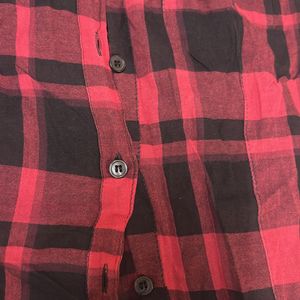 Checkered Red and Black Shirt