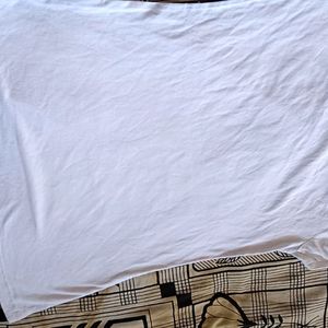 Women Printed T-shirt White.