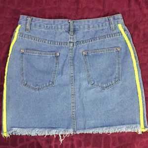 Denim Short Skirt