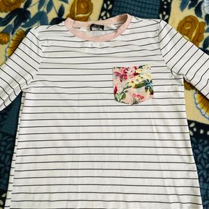 Shein Floral Print Tshirt