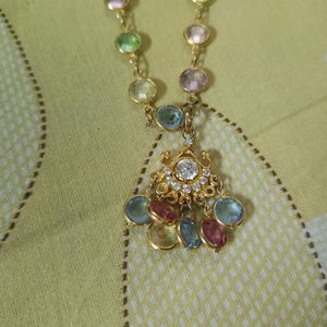 Colourful  Necklace And Earrings