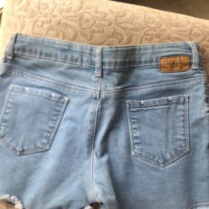 Denim Shorts 15-16 Years Fits XS