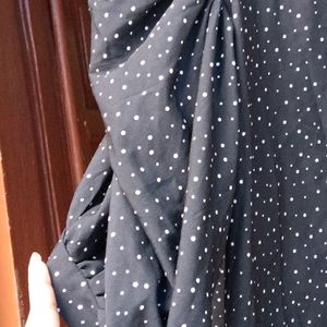 Black Polka Dots Top