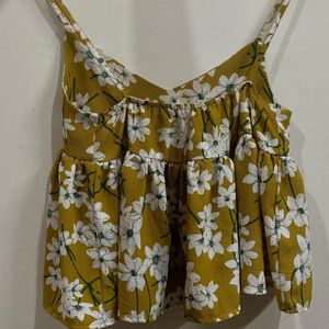 Cami Mustard Top